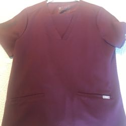 burgundy figs top size medium with bottoms size large