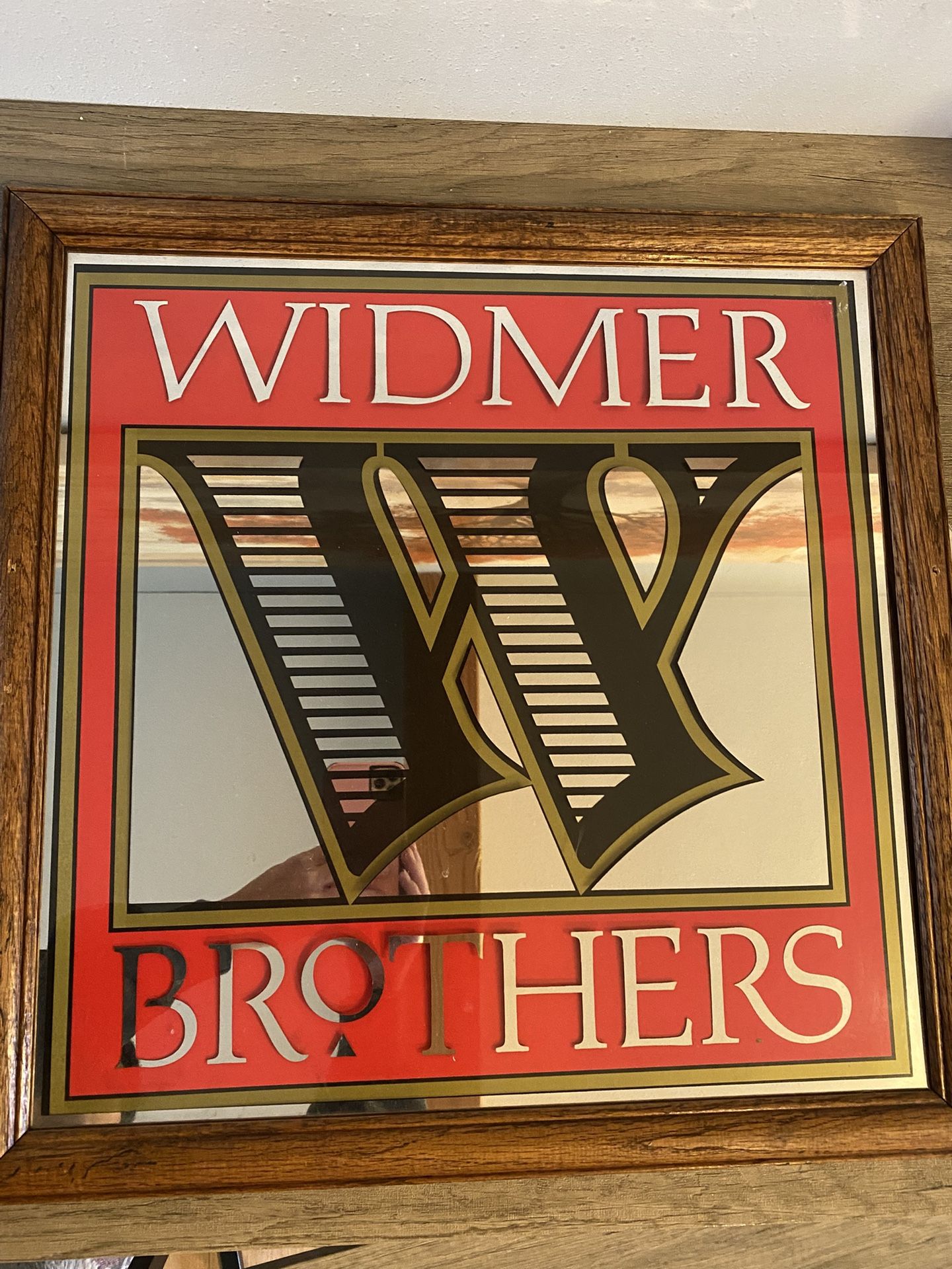 Vintage Widmer Brothers Beer Mirror