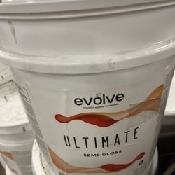 White Paint 5 Gallons Brand New Flat And Simi Gloss 