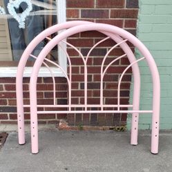 Pink Metal Toddler Bed
