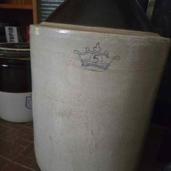 Old stoneware Whiskey Jug  #5