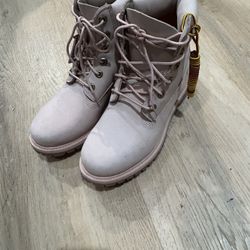 Pink Timberlands 