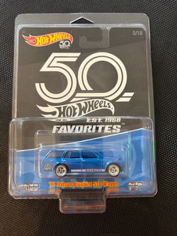 2018 Hot Wheels 50th Favorites Blue 71 Datsun Bluebird 510 Wagon Real Riders JDM
