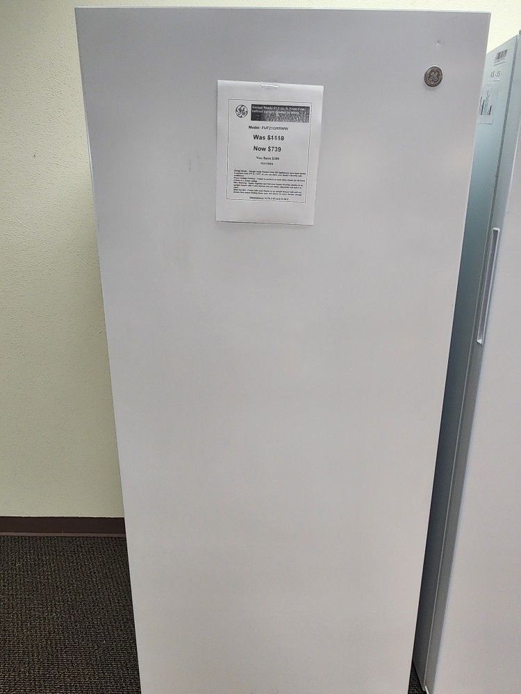 Garage Ready 21.3 cu.ft.Frost Free Defrost Upright Freezer in White