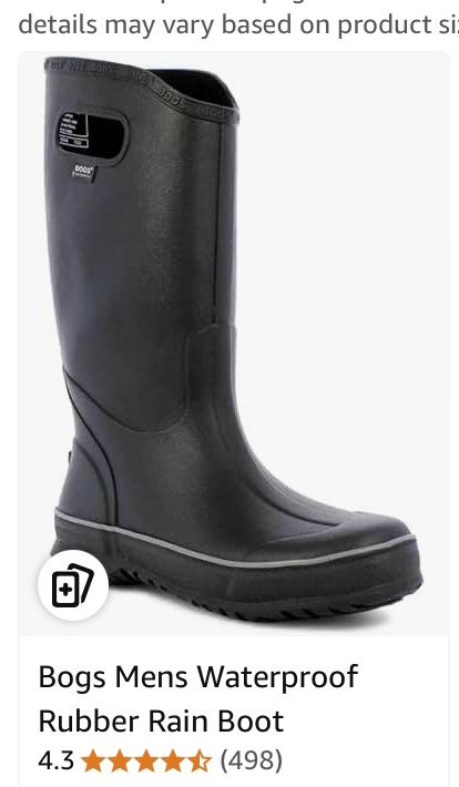 Men Rain Boots Sz10