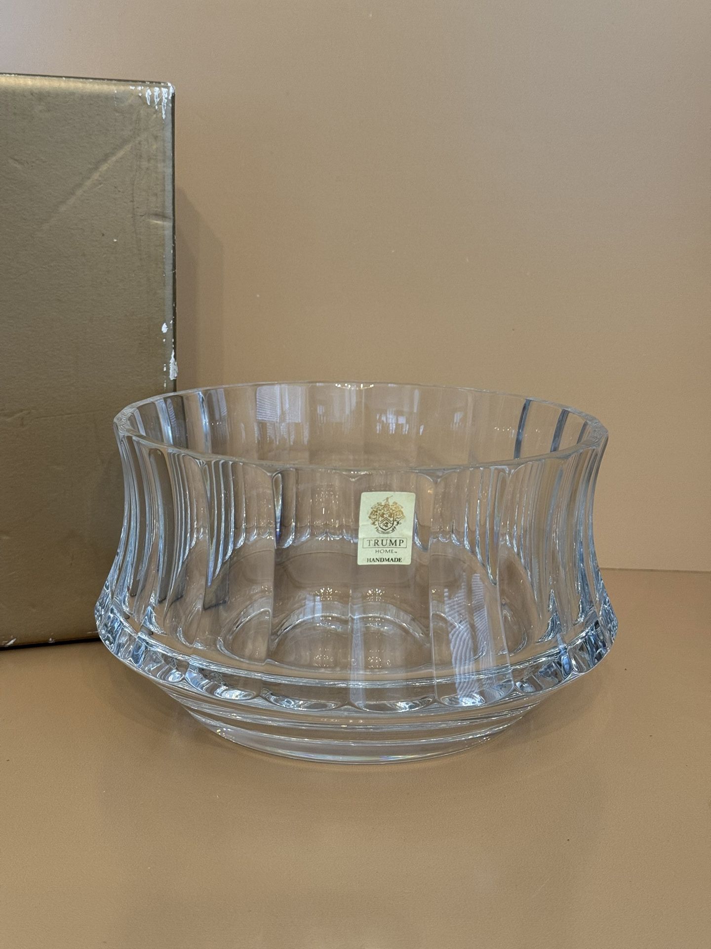 NIB Trump Home Central Park Large 8” Rogaska Crystal Bowl