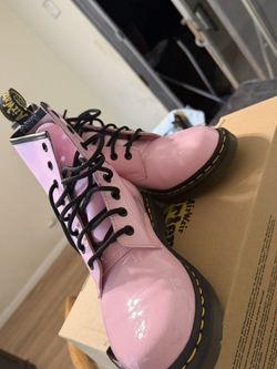 Pink Dr Martens Boots