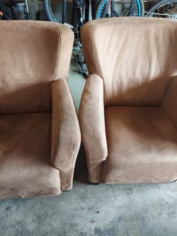 2 Brown Chairs