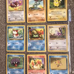 18 Original Pokémon Cards! All Mint Condition! 7 1st Edition All 1st Generation! 2 Pikachus!