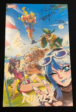 Marvel Rivals: Summer Party Event Poster Signed By VAs At SDCC 2025