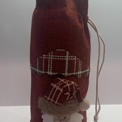 Holiday Santa Wine Bottle Covers Red Bottle/Holiday Bags. NEW