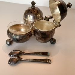 Vintage Antique Elkington & Co Condiment / Cruet Set, $35 Firm. 