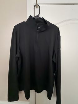 New Alo Yoga Men’s Conquer ¼ Zip Reform Long Sleeve, Black, size XL