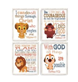 Lion King  Bible Verses Nusery Decor