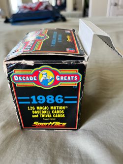 ⚾ 1986 Sportflics Decade Greats Complete Set – 126 Cards + Trivia Cards ⚾
