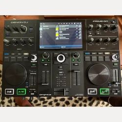 Used Denon DJ Prime GO Rechargeable DJ System with Touchscreen & Wi-Fi Case Included 