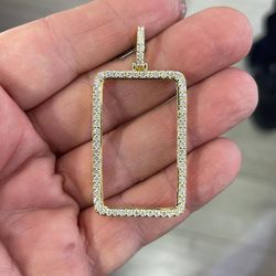10 K Natural Diamond Bezel For 1 Oz Gold Bar