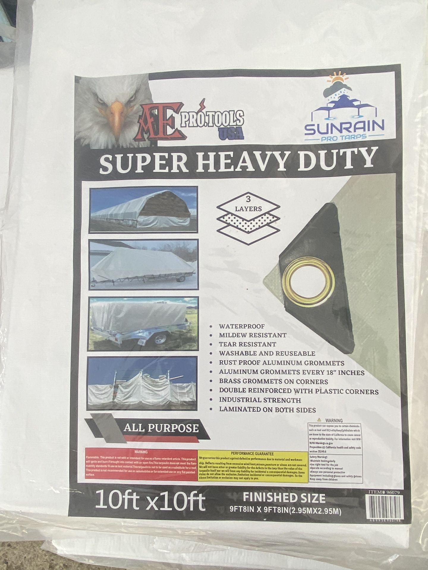Lona 10 X 10ft.