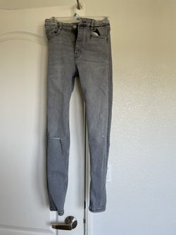 Zara Skinny Hi Rise Grey Jeans US 6