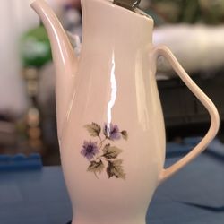 Steubenville Mid-Century Modern Floral Coffee Pot
