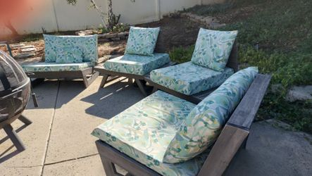Wooden patio furniture