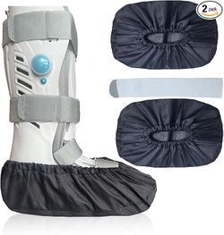  Medical Cast Boots Shoe Covers for Broken Foot Ankle Recovery With Waterproof Anti-slip and Washable (X-Large)