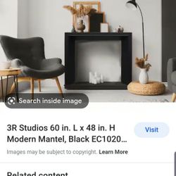 Modern Mantel Black New In Box Very Elegance 