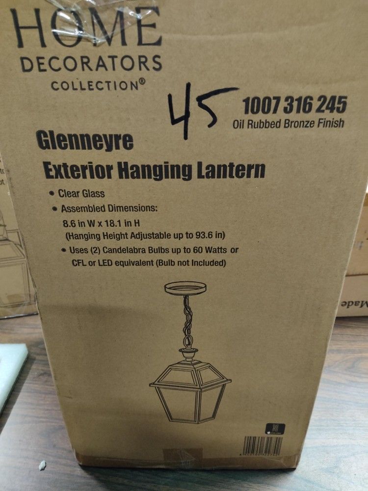 Home Decorators Glenneyre Outdoor Hanging Pendant Light Fixture In Oil Rubbed Bronze