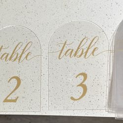 Table Markers For Wedding 