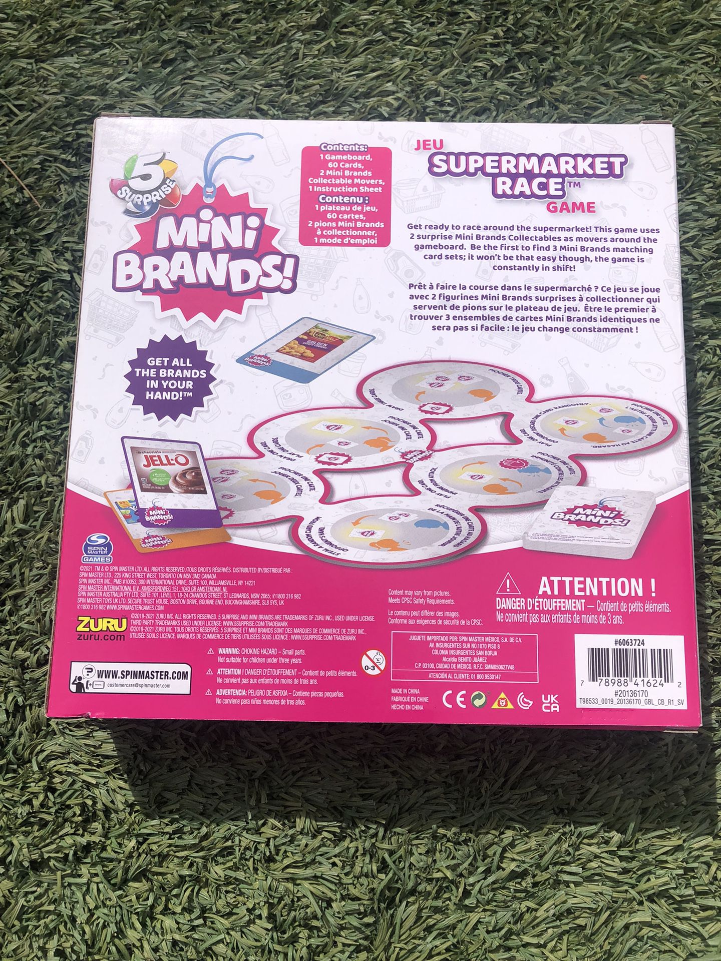 5 Surprise Mini Brands Supermarket Race Board Game by Spin Master, with 2  Collectible Movers for Kids 8 and up 