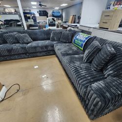 Dark Grey Jumbo Sectional 5 Colors Choose!!! New Year Special