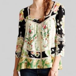 Anthropologie Vanessa Virginia Peasant Top