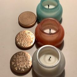 Candles In Jars Sea & Sand Ocean Mist, Pineapple, Coconut, Midnight, Blue Citrus All3 Jars For 15.00