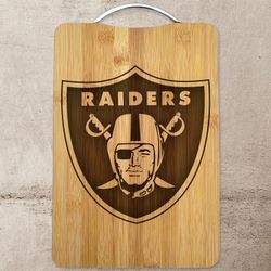 Raiders Raiders Laser Engraved Cutting Board