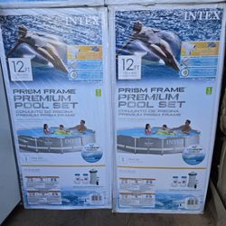 Intex Pool / Alberca 12 Ft X 30 In Metal Frame