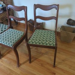 Vintage Duncan Phyfe Style Dining Chairs Set Of 2