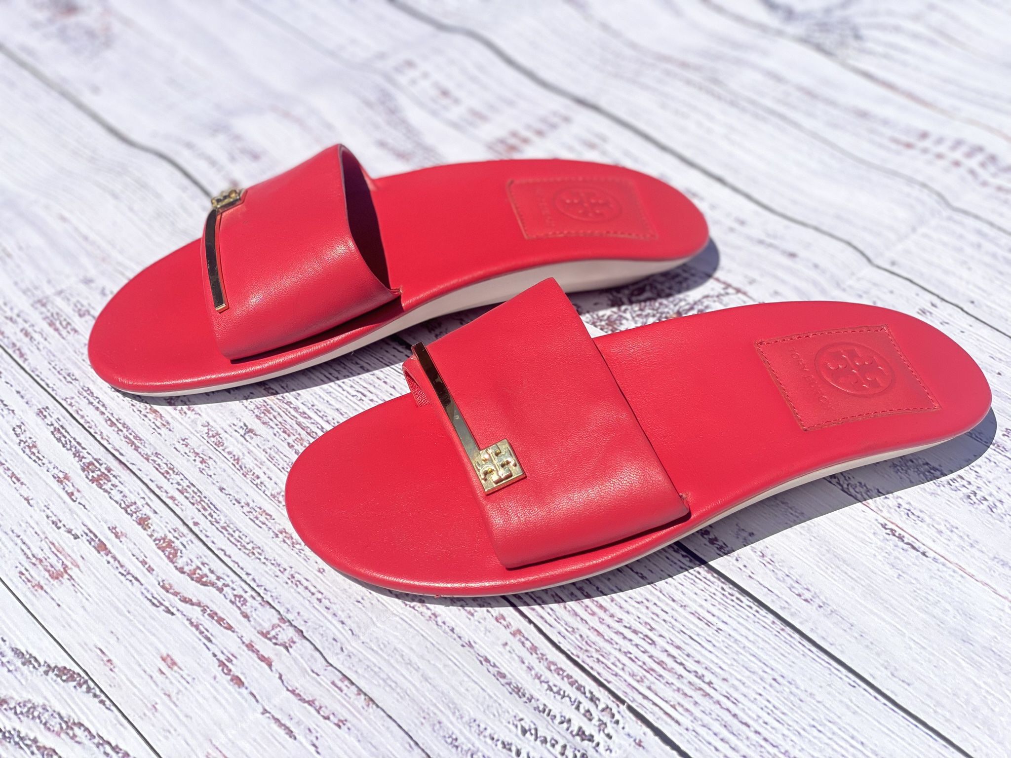 Tori Burch Neon Pink Sandals Women’s Size 5