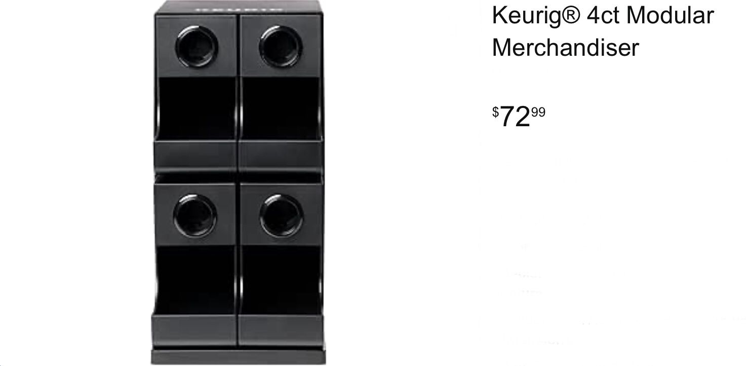 Kureg 4ct Modular Compartment Coffee Organizer