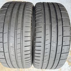 Two Tires 245/30/20 Pirelli P Zero PZ4 With 90% Left Excellent Like New Both • 