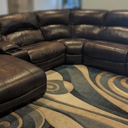 Leather Sectional