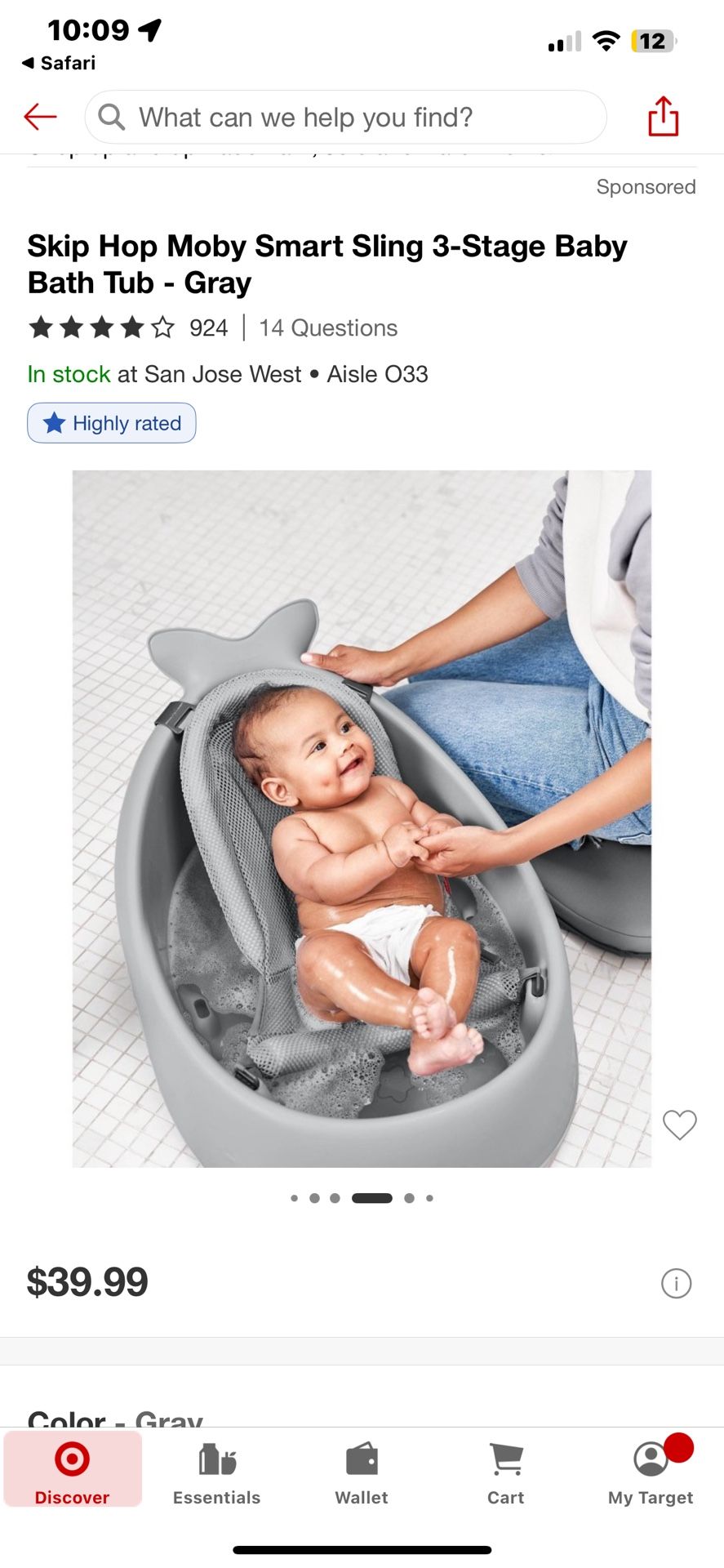 Baby Bathtub Skip Hop