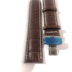 NWOT Genuine Leather deployment clasp buckle replacement band