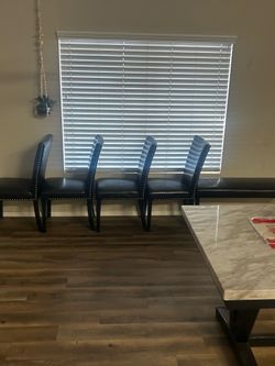 Marble table and chairs