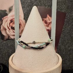 Boho Multi-Strand Beaded Bracelet – Adjustable Layered Charm