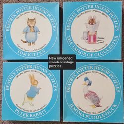 Beatrix Potter Vintage wooden jigsaw puzzles!
