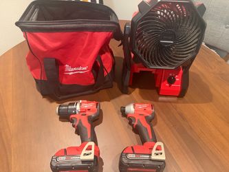 Milwaukee M18 Brushless Drill/Driver Combo & Fan