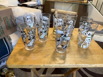 Dalmatian drinking glasses