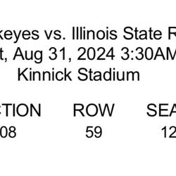 Iowa Vs Illinois St Football ( 3 Tickets)