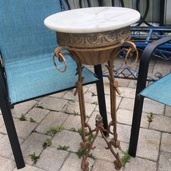 Marble Topped Art Deco Style Table