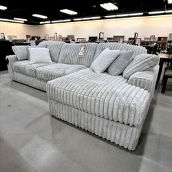 Stupendous Alloy 2-Piece RAF Sectional with Chaise